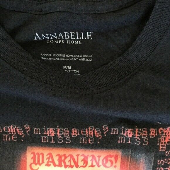 Annabelle Horror Movie Promo Poster Tshirt Black M - Picture 3 of 3